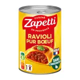 ZAPETTI Ravioli au blé complet pur bœuf français sans conservateur