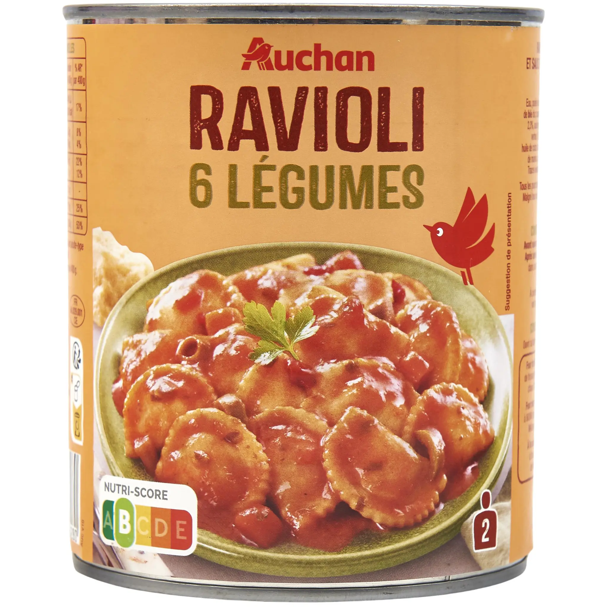 AUCHAN Ravioli aux 6 légumes