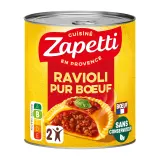 ZAPETTI Ravioli au blé complet pur bœuf sans conservateur
