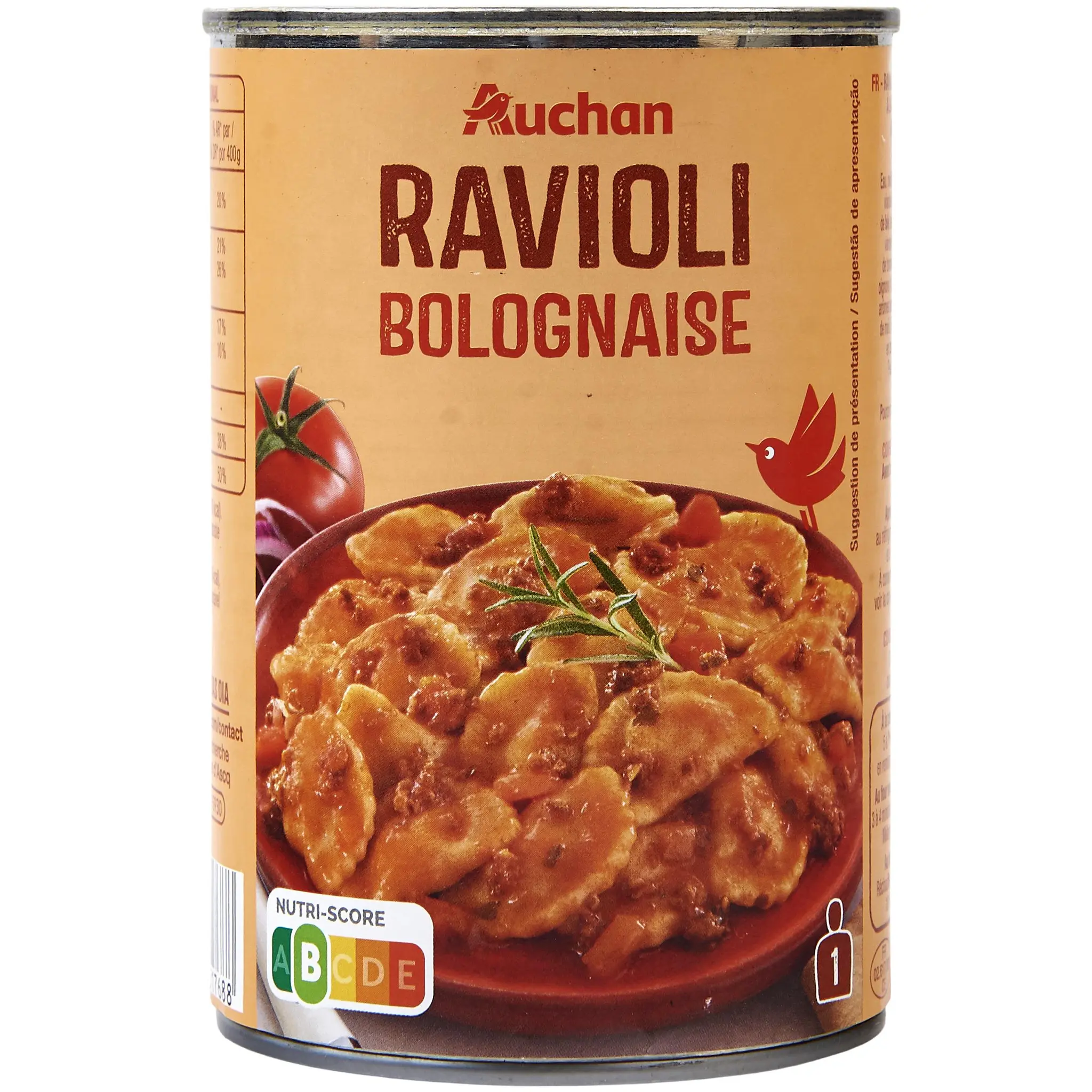 AUCHAN Ravioli bolognaise