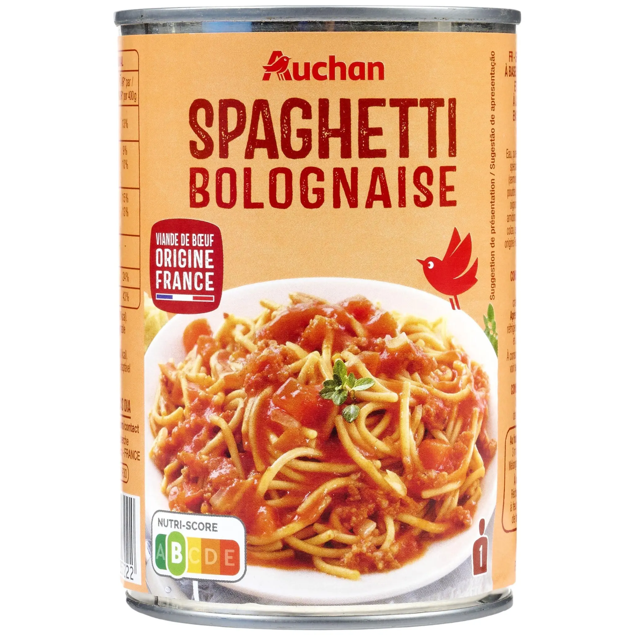 AUCHAN Spaghetti bolognaise