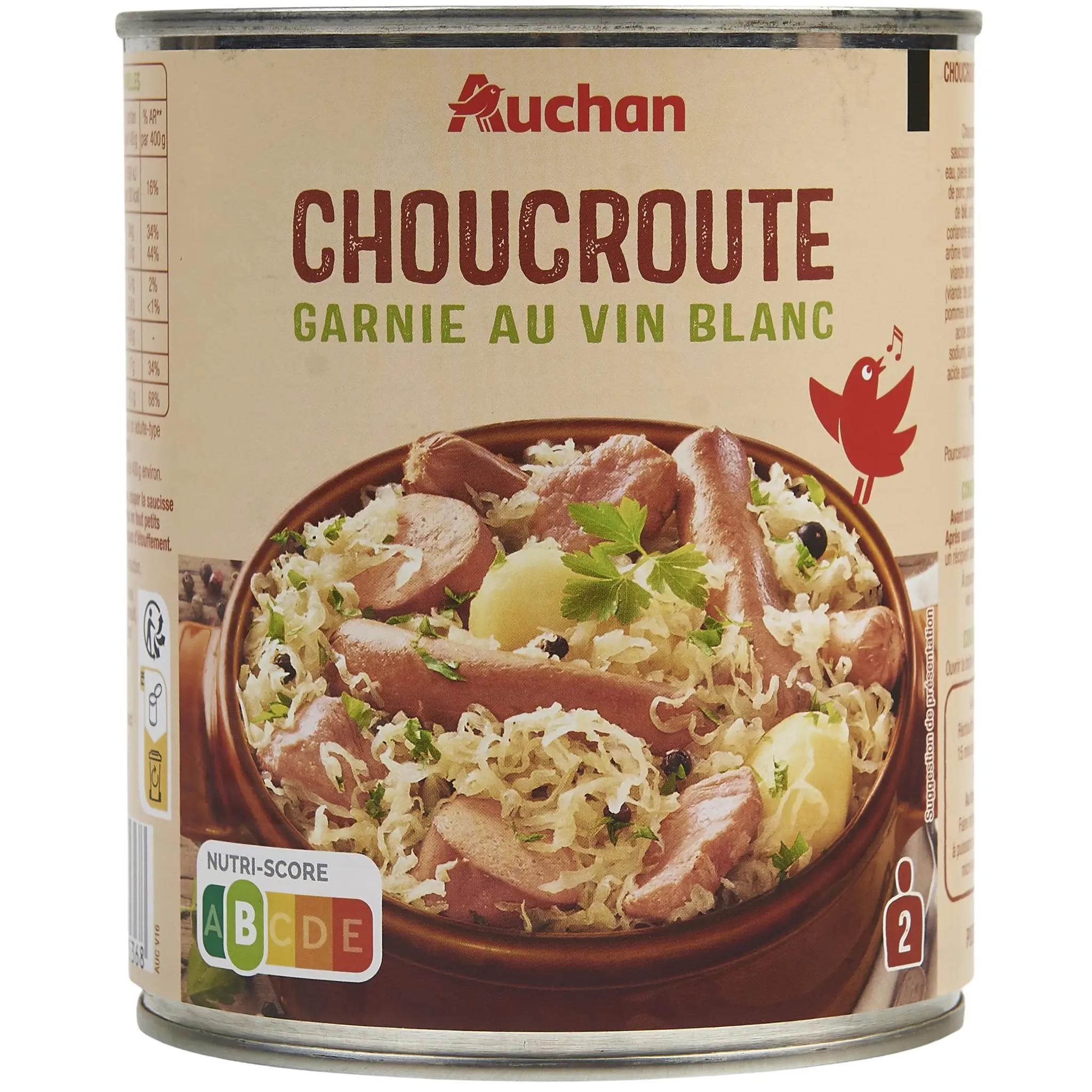 AUCHAN Choucroute garnie au vin blanc