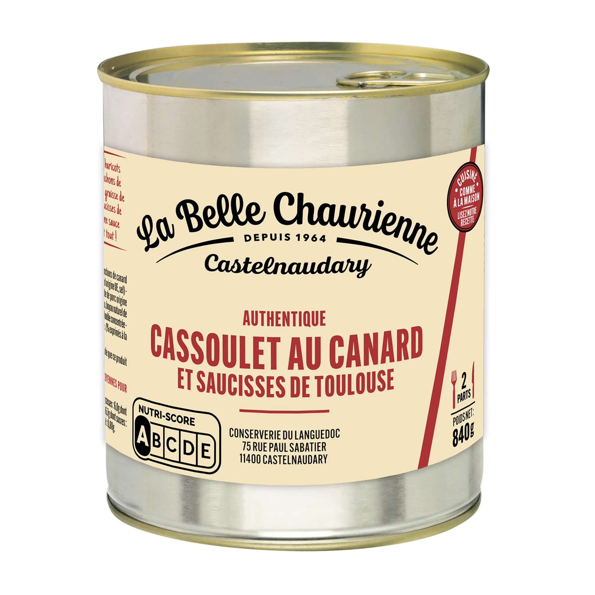 LA BELLE CHAURIENNE Cassoulet au canard