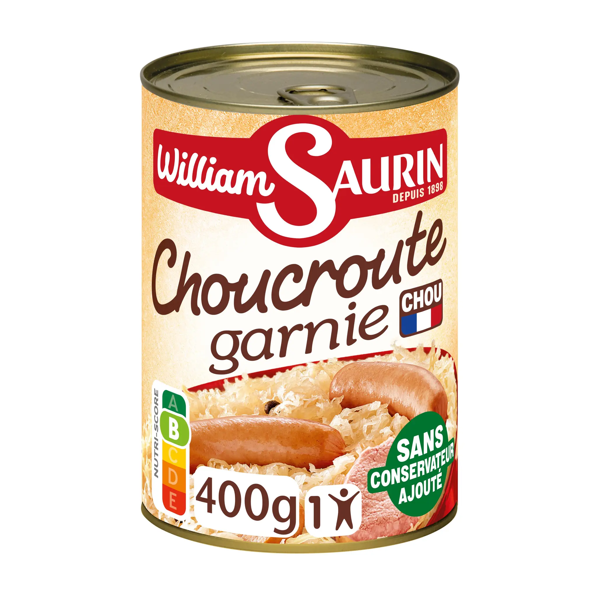 WILLIAM SAURIN La choucroute garnie au vin blanc