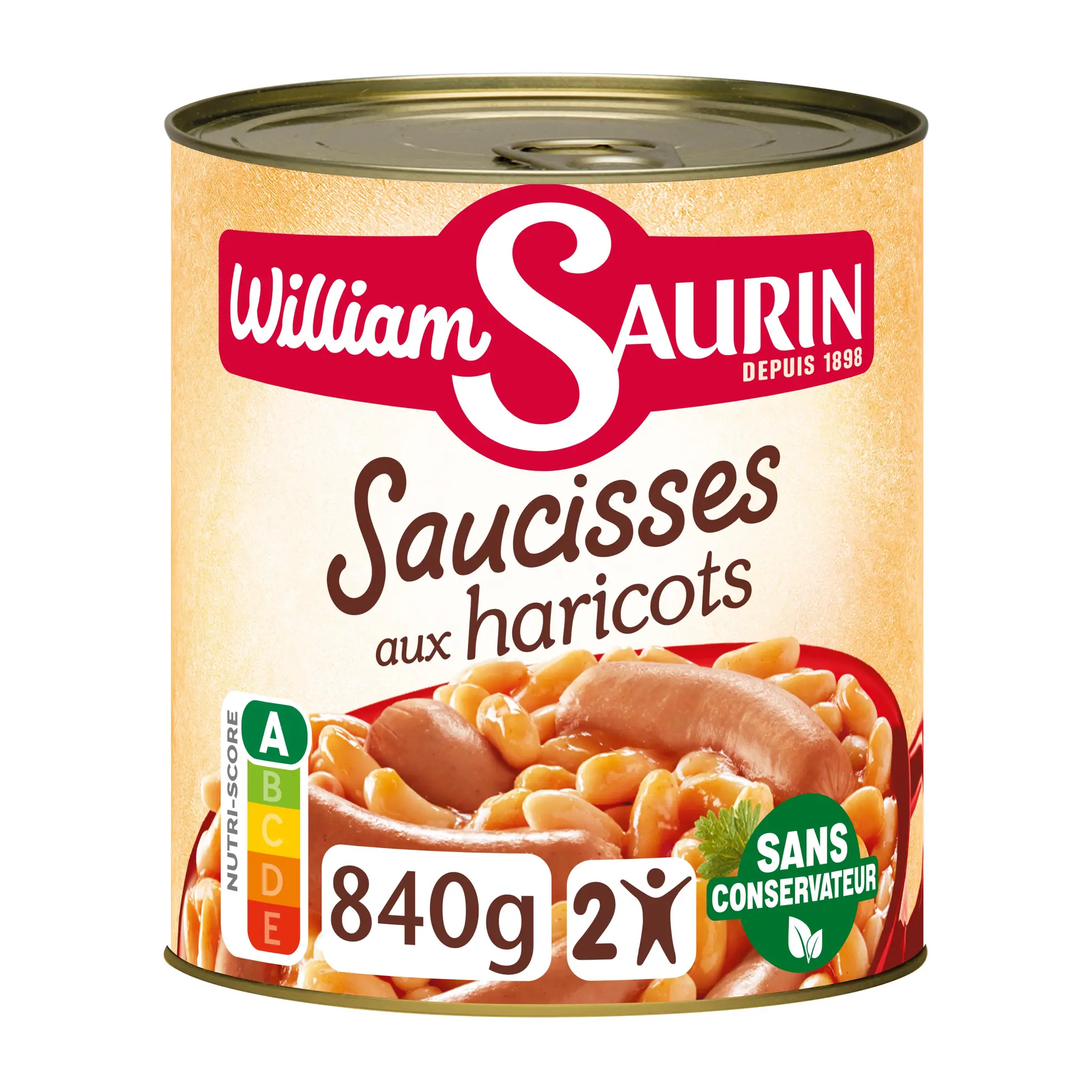 WILLIAM SAURIN Les saucisses aux haricots