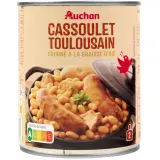 AUCHAN Cassoulet toulousain cuisiné à la graisse d'oie