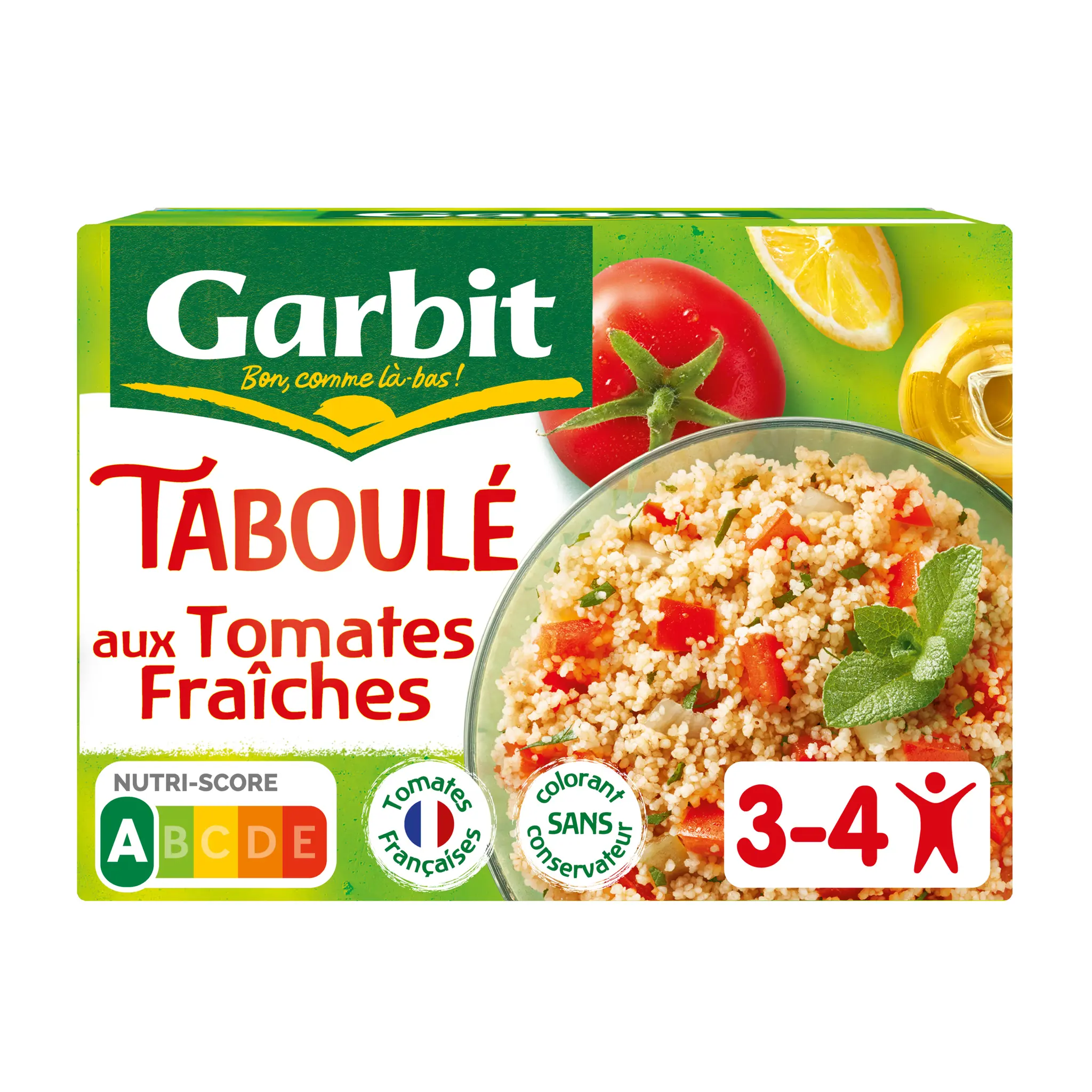 GARBIT Taboulé aux tomates fraîches menthe citron et huile d'olive vierge