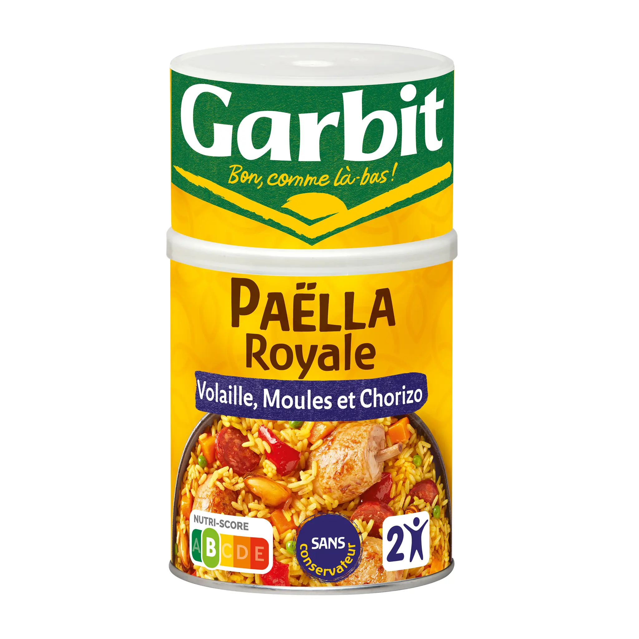 GARBIT Paëlla royale volaille et fruits de mer et chorizo express 10min