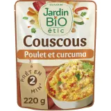 JARDIN BIO ETIC Couscous poulet curcuma sachet express
