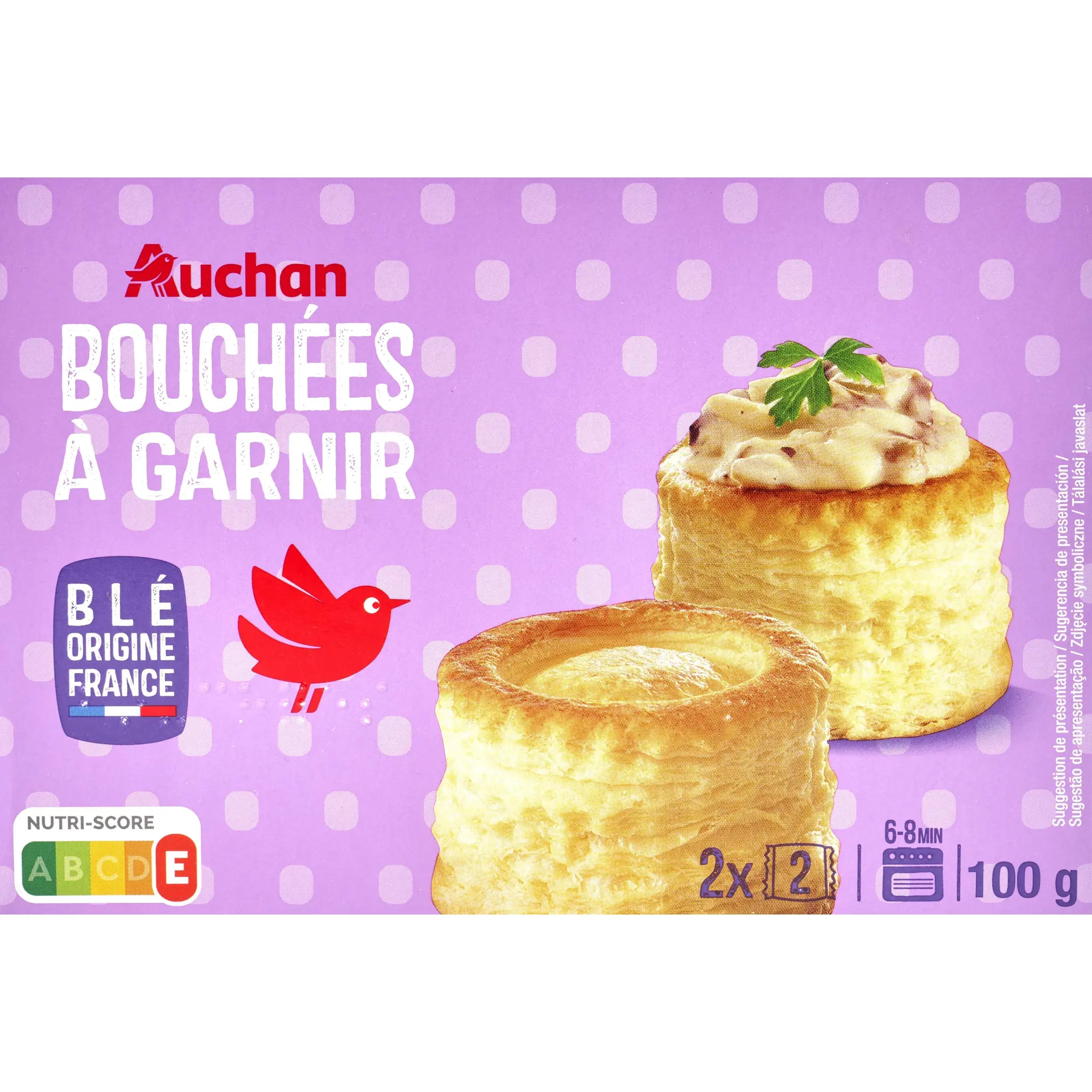 AUCHAN Bouchées à garnir