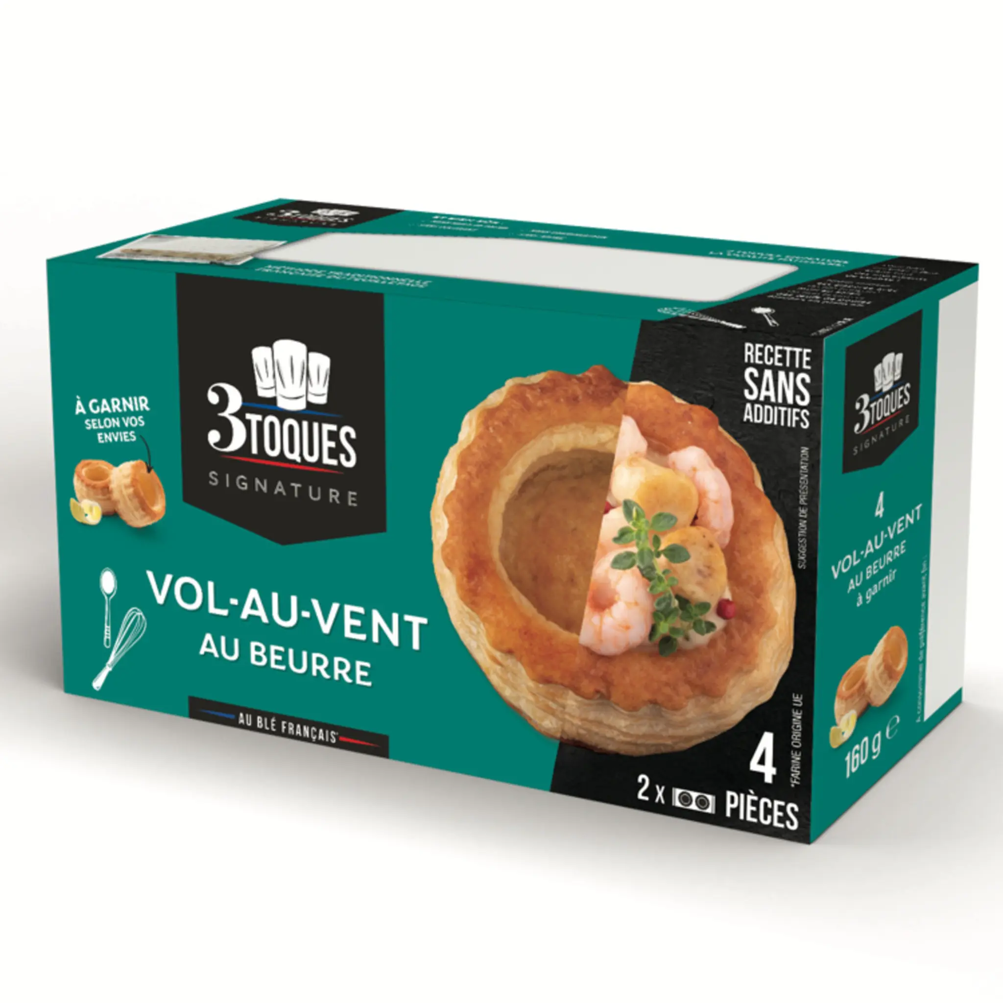 3 TOQUES Signature Vol au vent au beurre à garnir