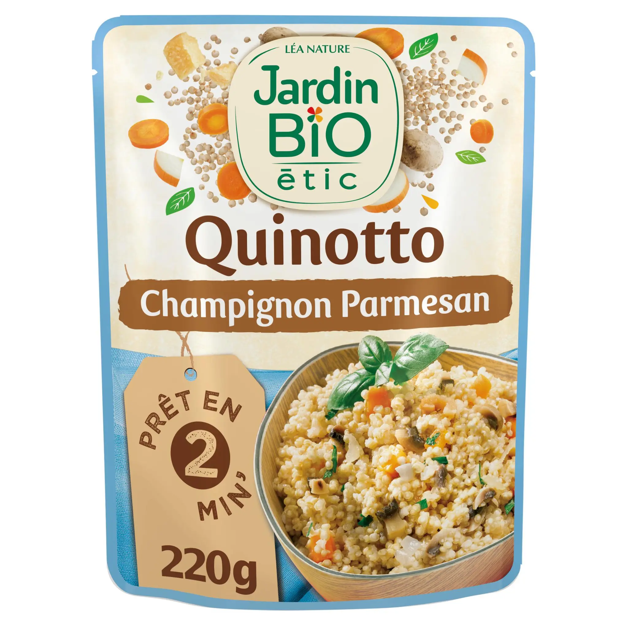 JARDIN BIO ETIC Quinotto aux champignons et parmesan sachet express