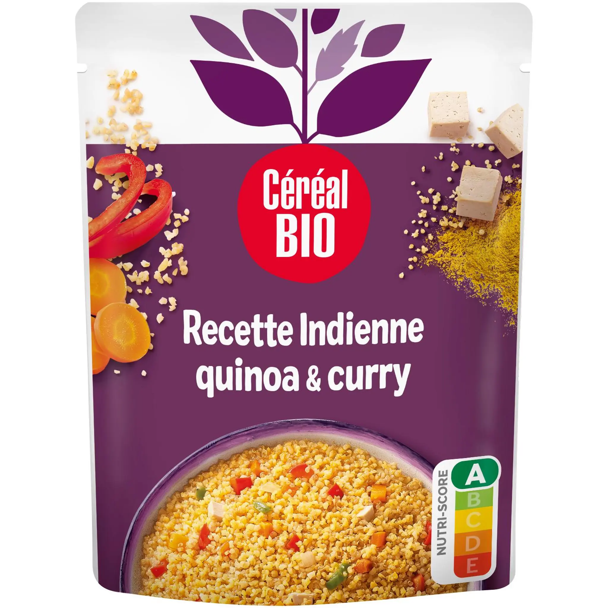 CÉRÉAL BIO Quinoa et boulgour à l'indienne sachet express