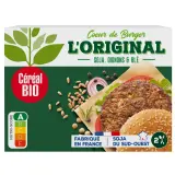 CÉRÉAL BIO Galettes burger Original soja oignons et blé
