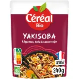 CÉRÉAL BIO Nouilles bio Yakisoba légumes sauce soja et sésame noir Saveurs du Japon sachet express
