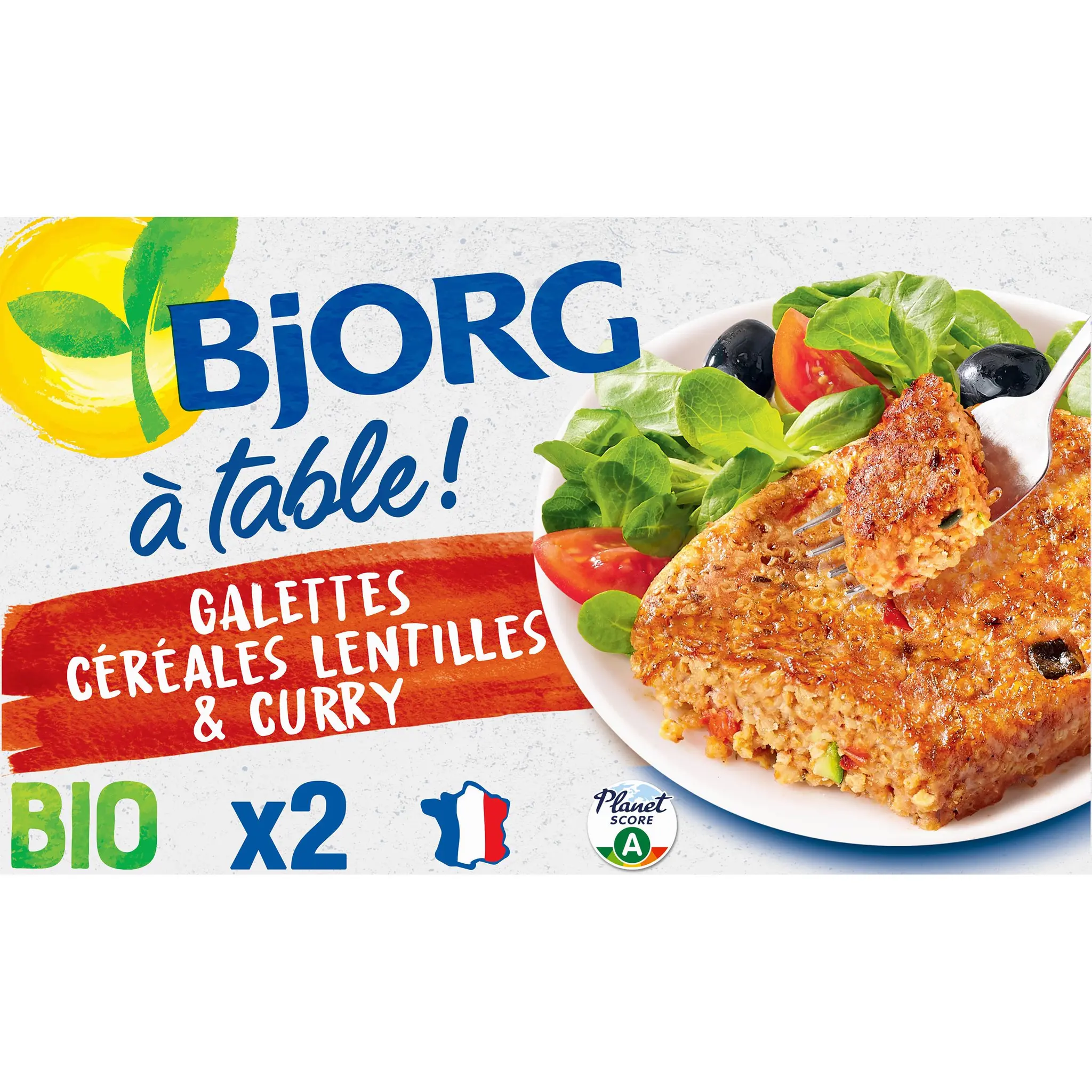BJORG Galettes bio veggie de céréales et légumes du soleil