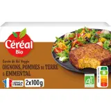 CÉRÉAL BIO Tendres carrés de blé emmental pommes de terre oignons