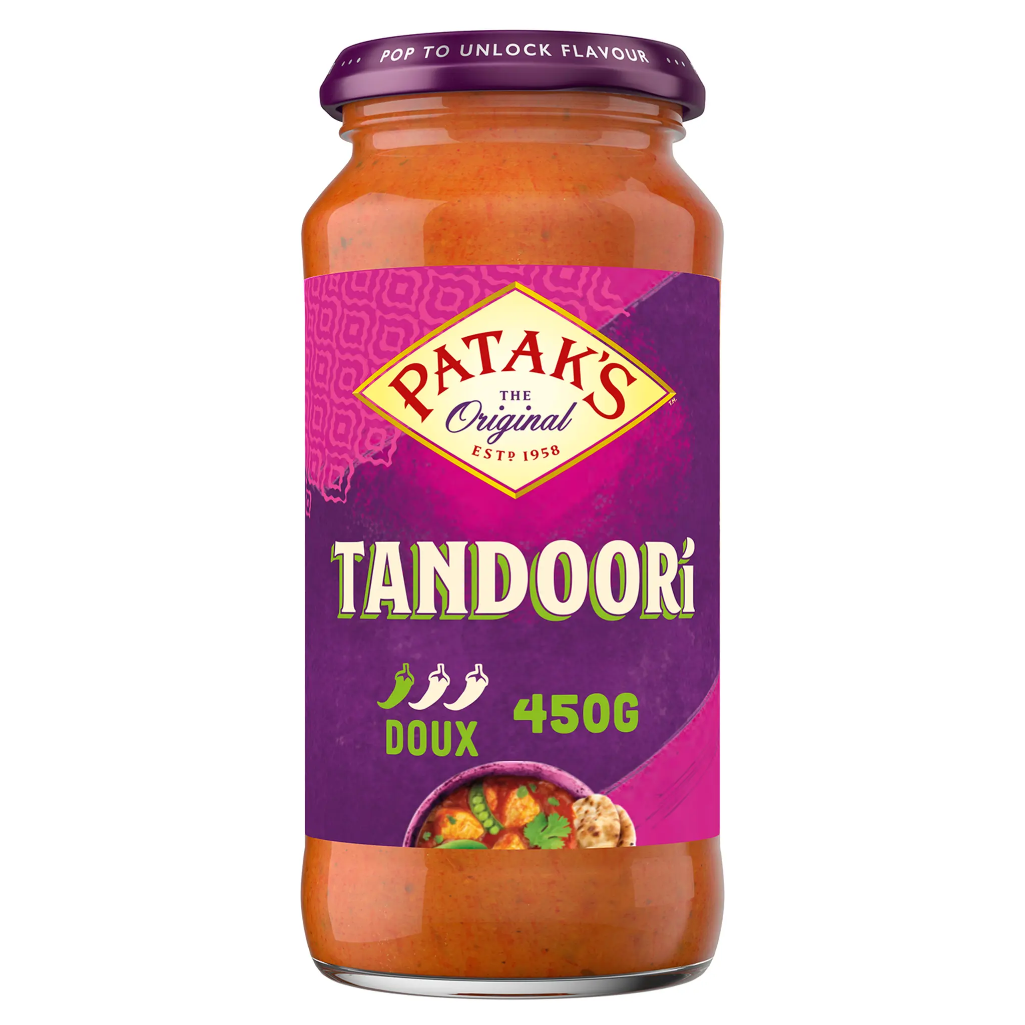 PATAK'S Sauce curry indienne Tandoori doux