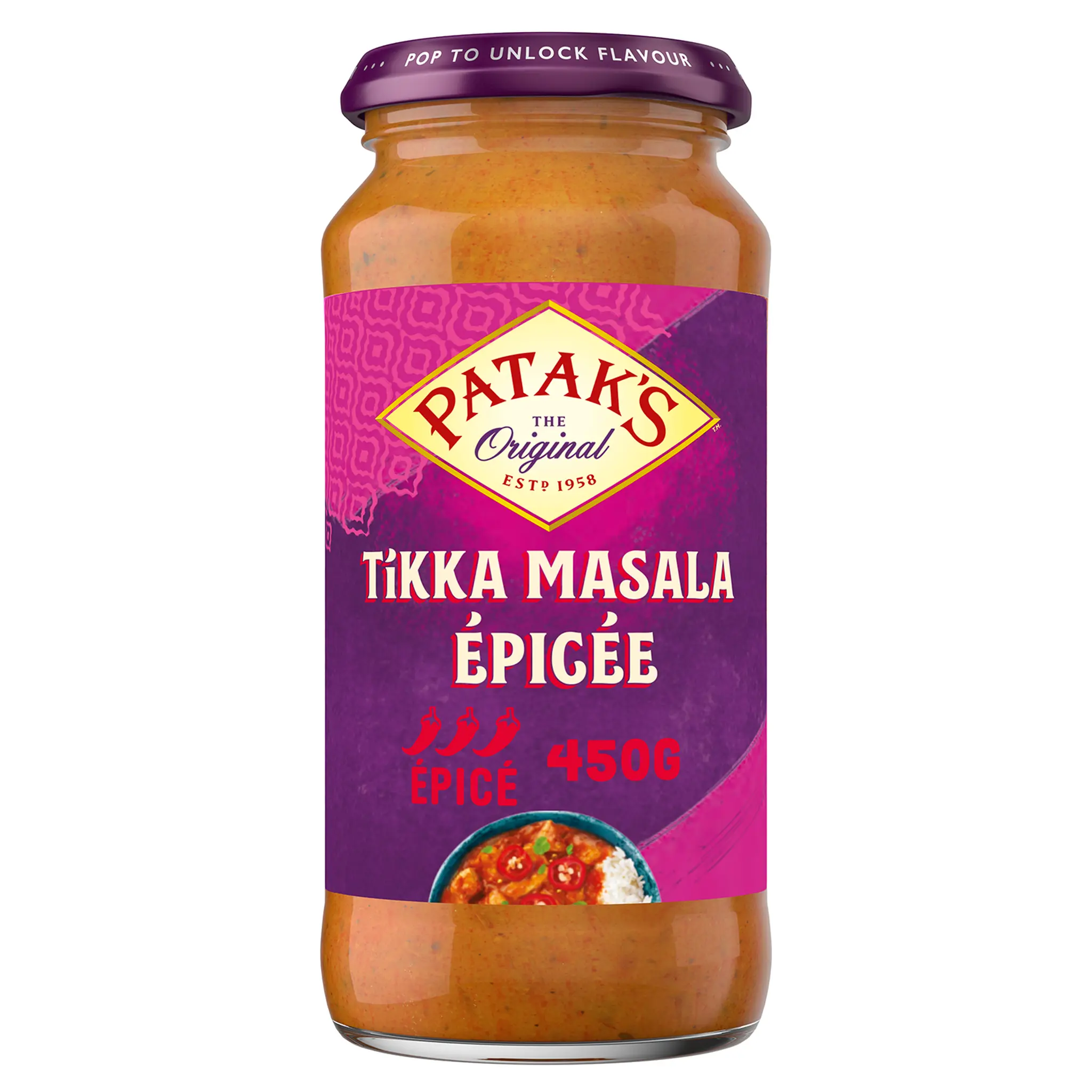 PATAK'S Sauce tikka masala épicée
