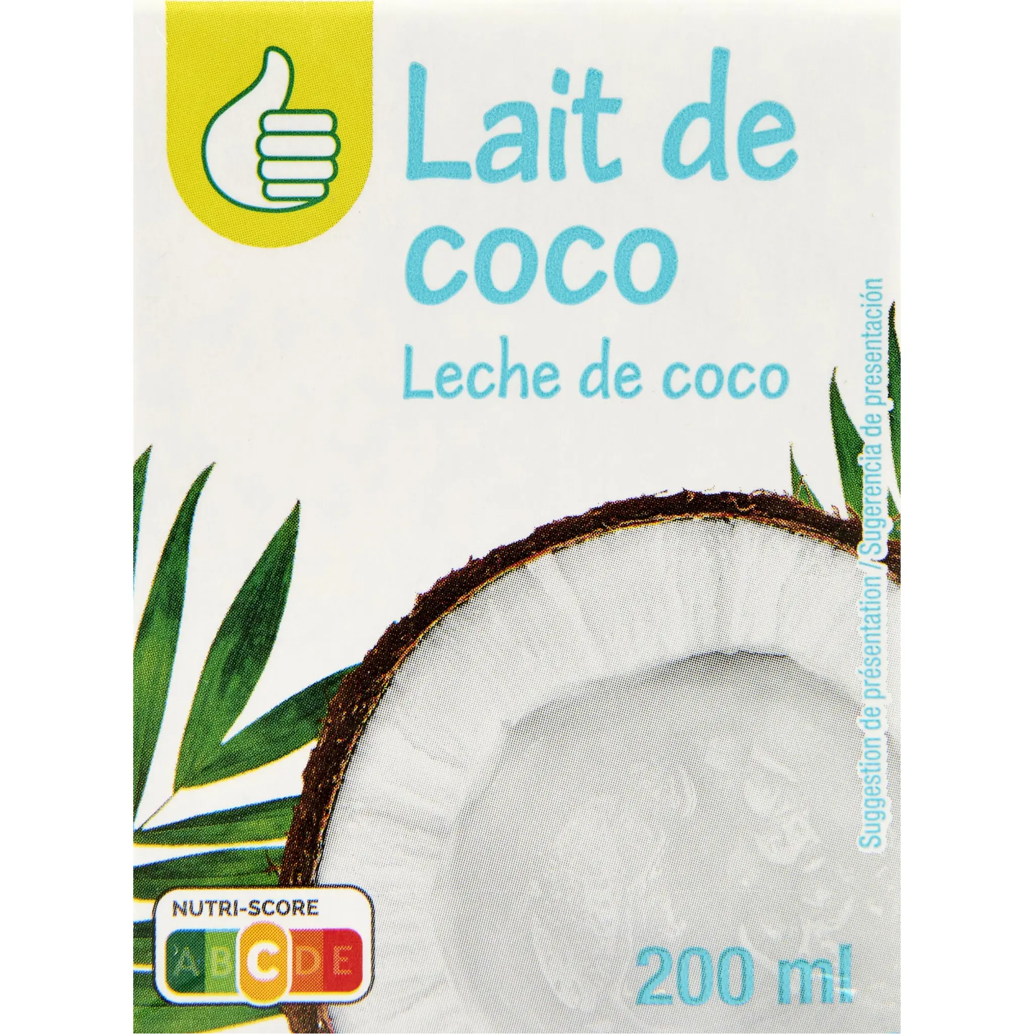 POUCE Lait de coco