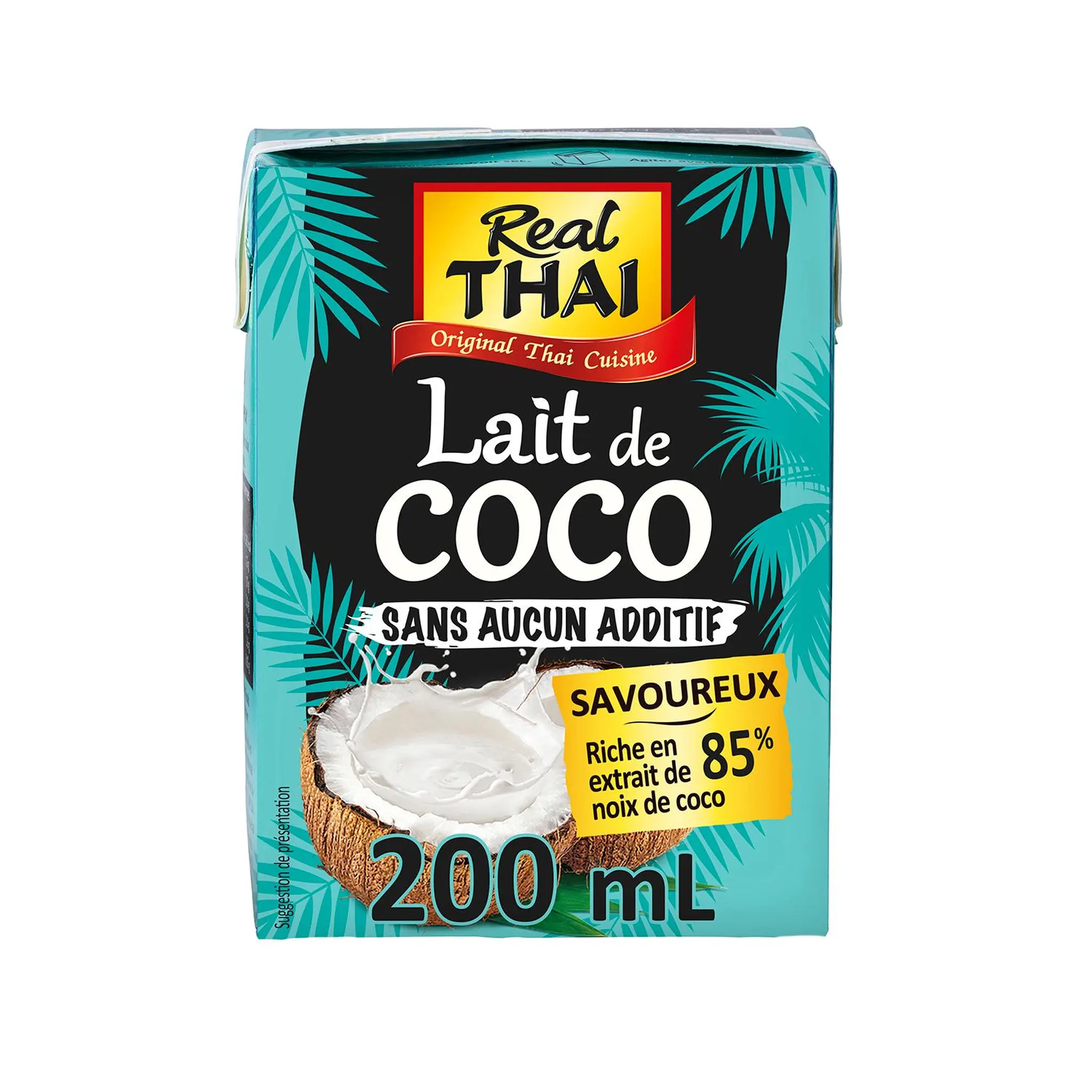 REAL THAI Lait de coco UHT premium saveur brique