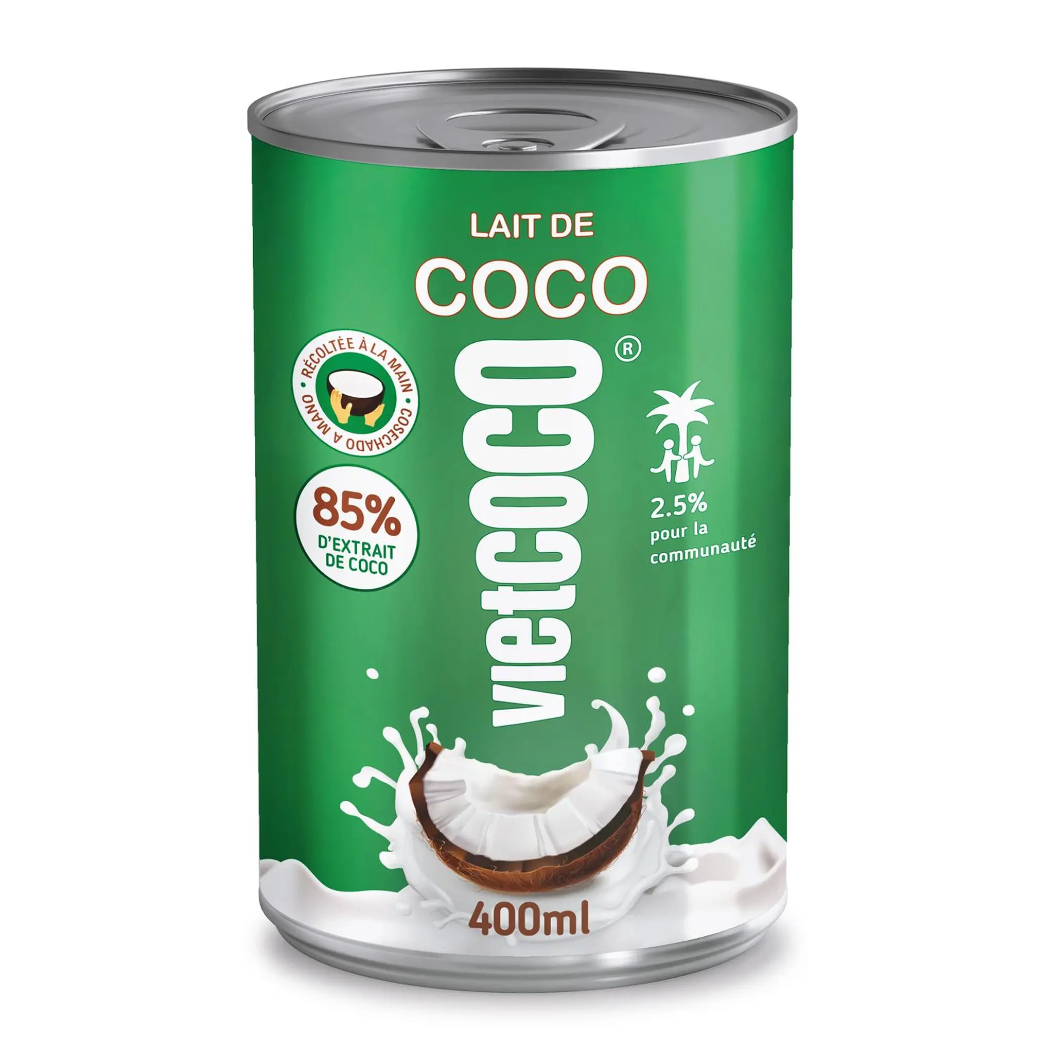 VIETCOCO Lait de coco stérilisé onctueux et savoureux