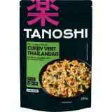 TANOSHI Riz cuisiné au curry vert thaïlandais avec lait de coco et tofu