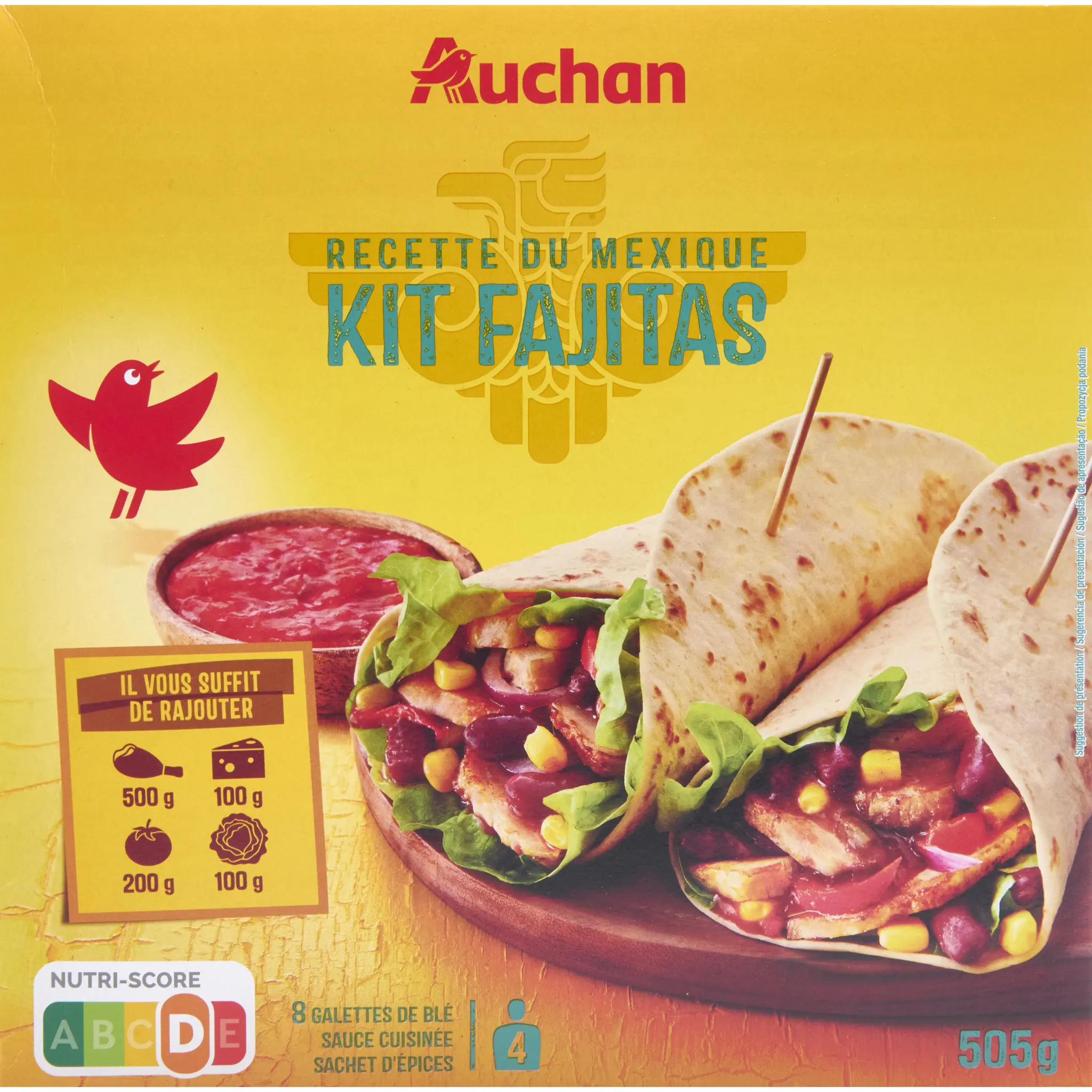 AUCHAN Kit pour fajitas