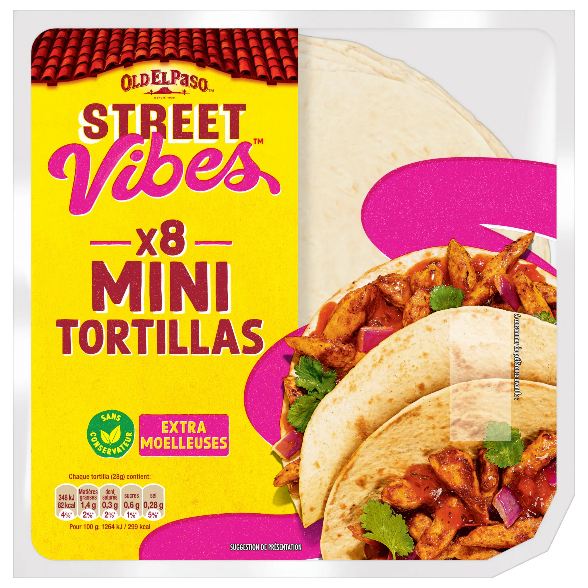 OLD EL PASO Street vibes Mini tortillas extra moelleuses