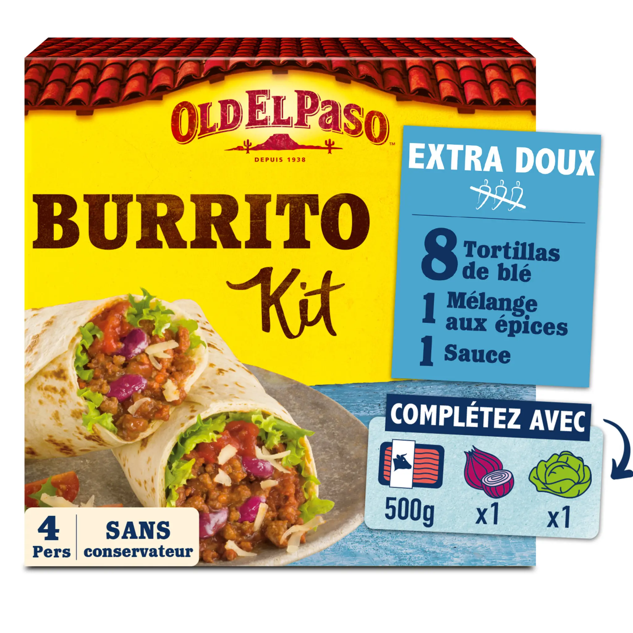 OLD EL PASO Kit burrito extra doux