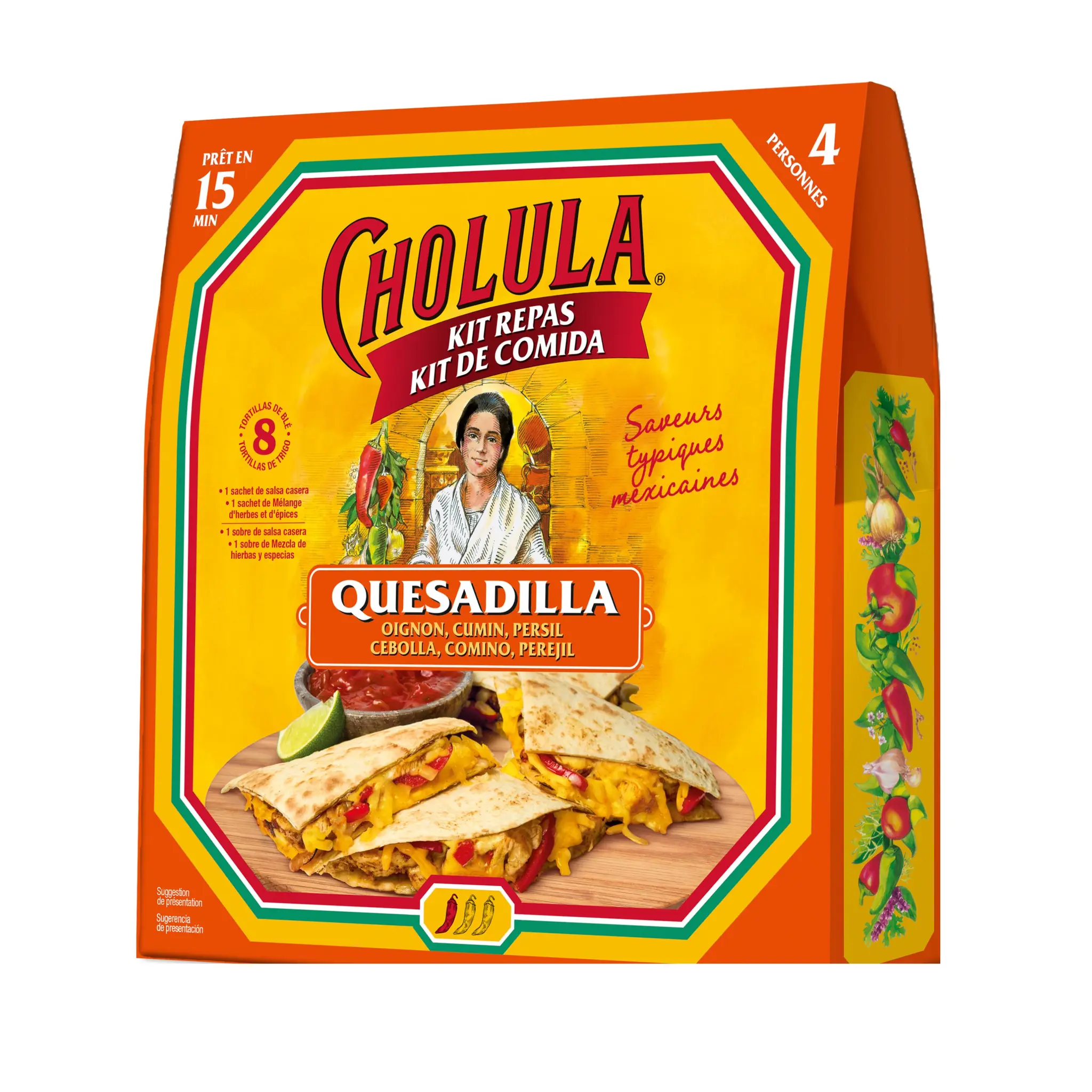 CHOLULA Quesadilla kit oignon cumin persil