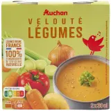 AUCHAN Soupe veloutée de légumes