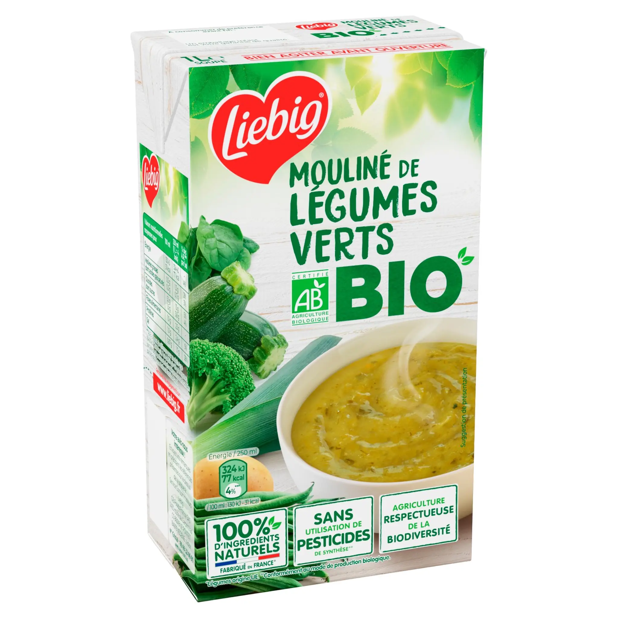 LIEBIG Soupe moulinée légumes verts bio