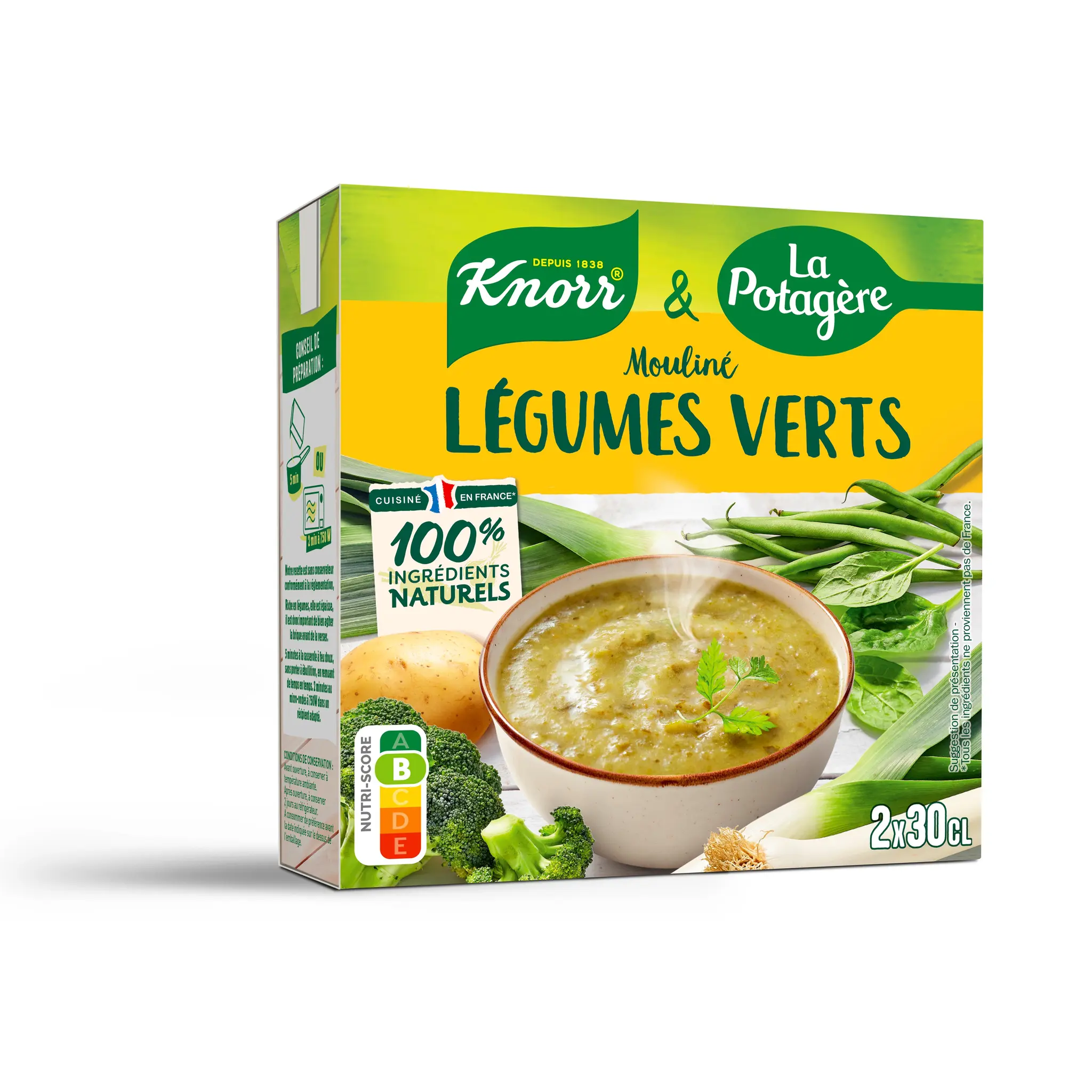 KNORR & LA POTAGERE Soupe moulinée aux légumes verts