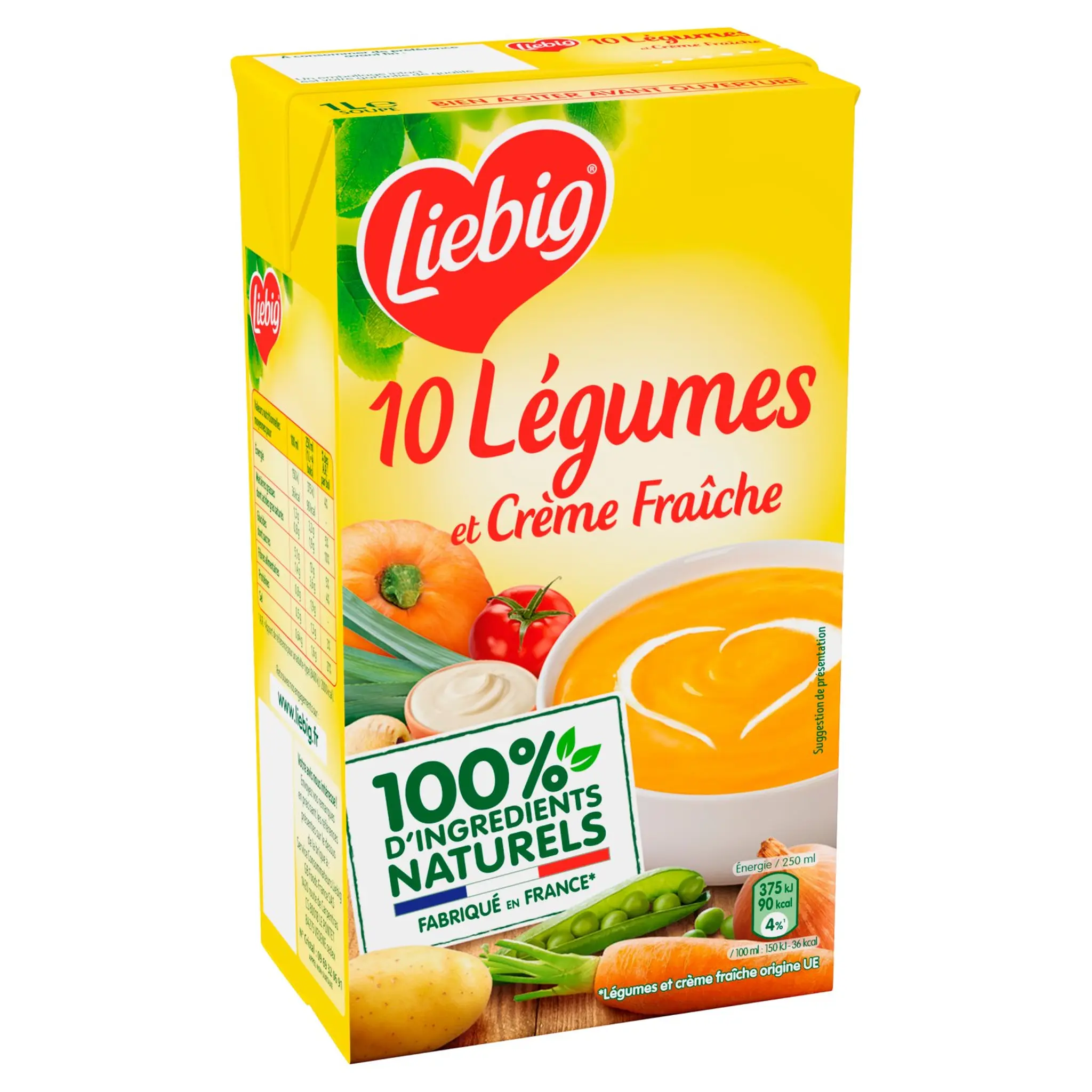 LIEBIG Soupe 10 légumes et crème fraîche