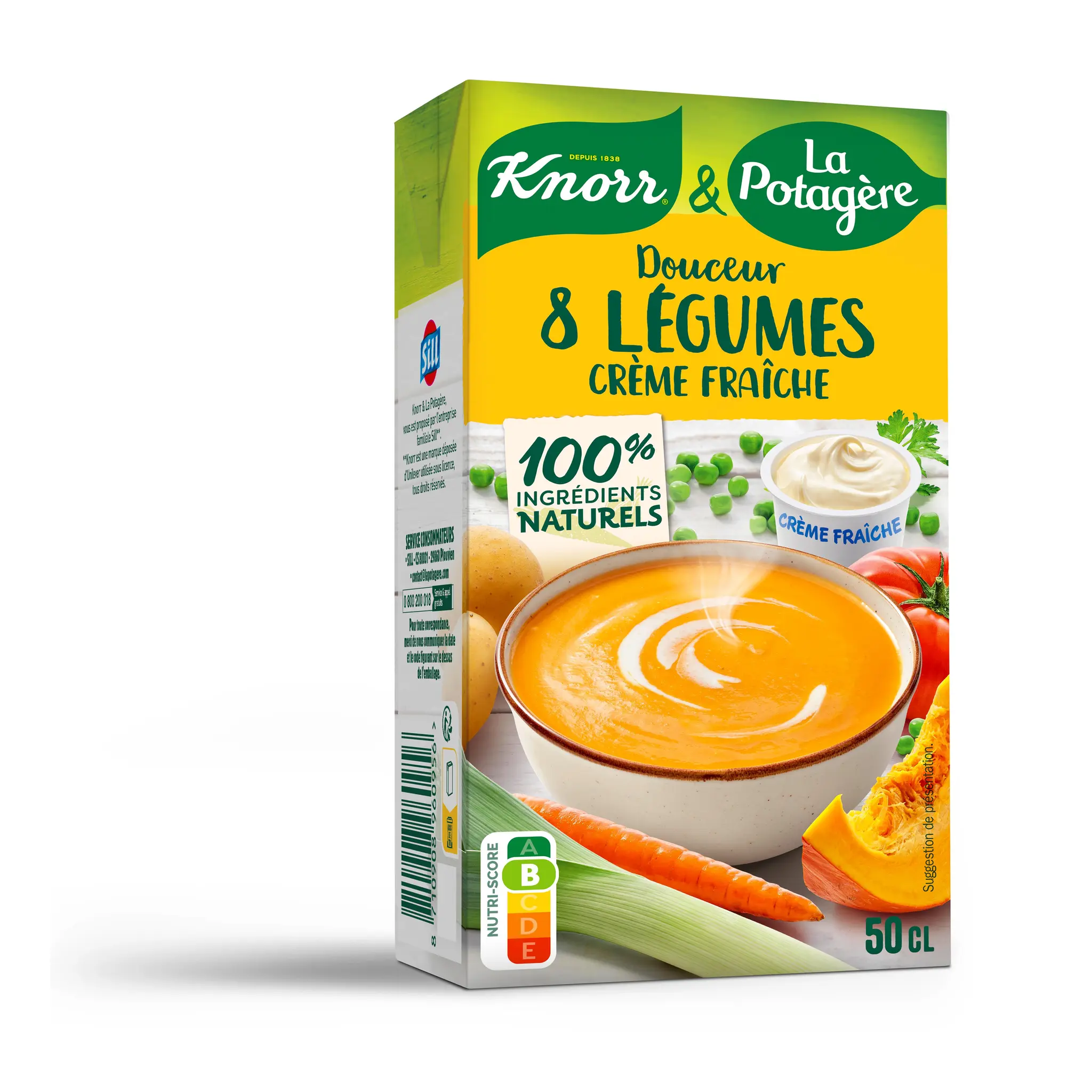 KNORR Soupe Douceur de 8 Légumes à la Crème Fraîche