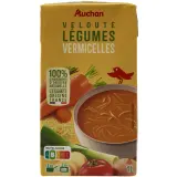 AUCHAN Soupe veloutée de légumes vermicelles