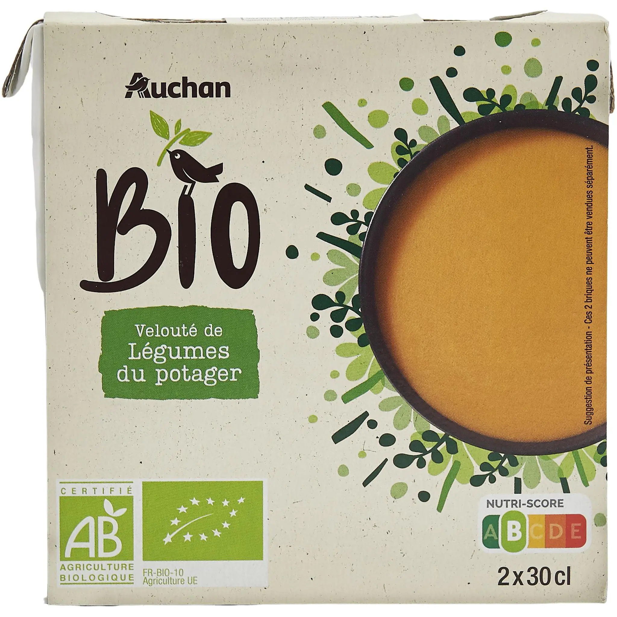 AUCHAN BIO Velouté de légumes du potager