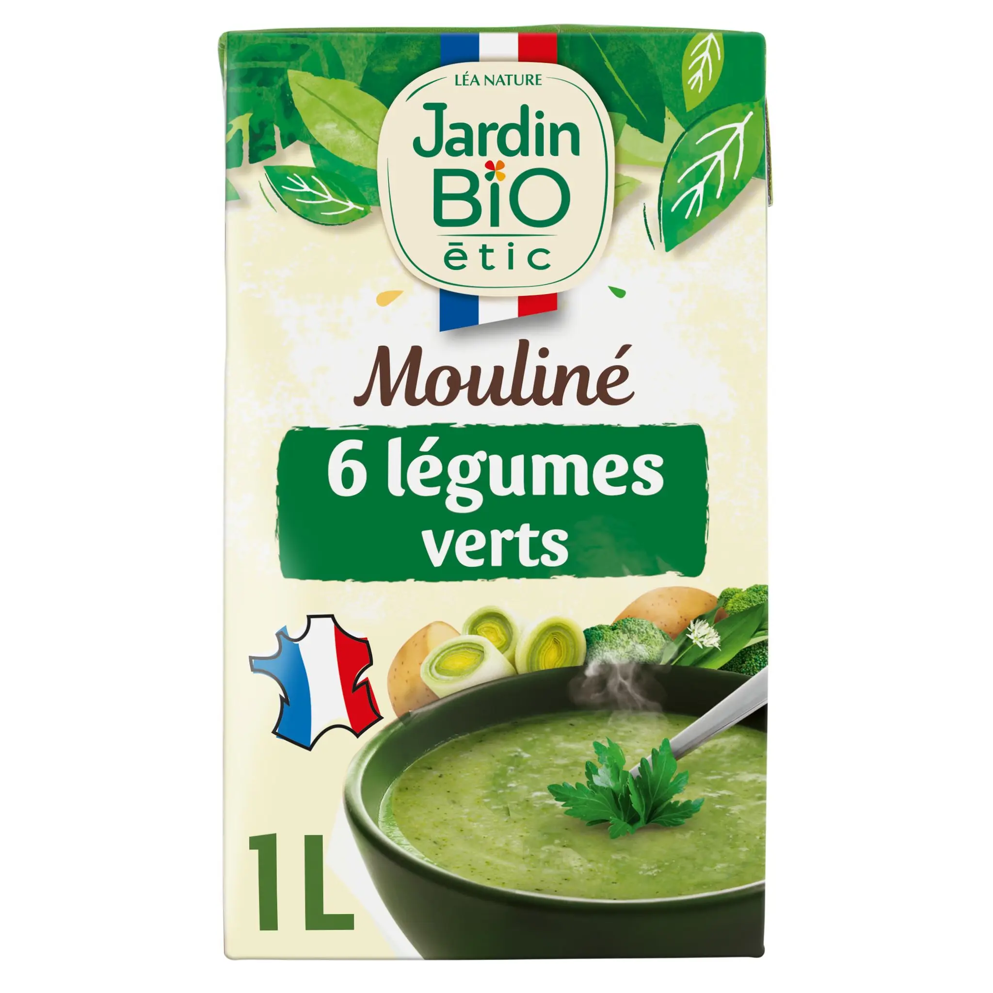JARDIN BIO ETIC Soupe mouliné de 6 légumes verts