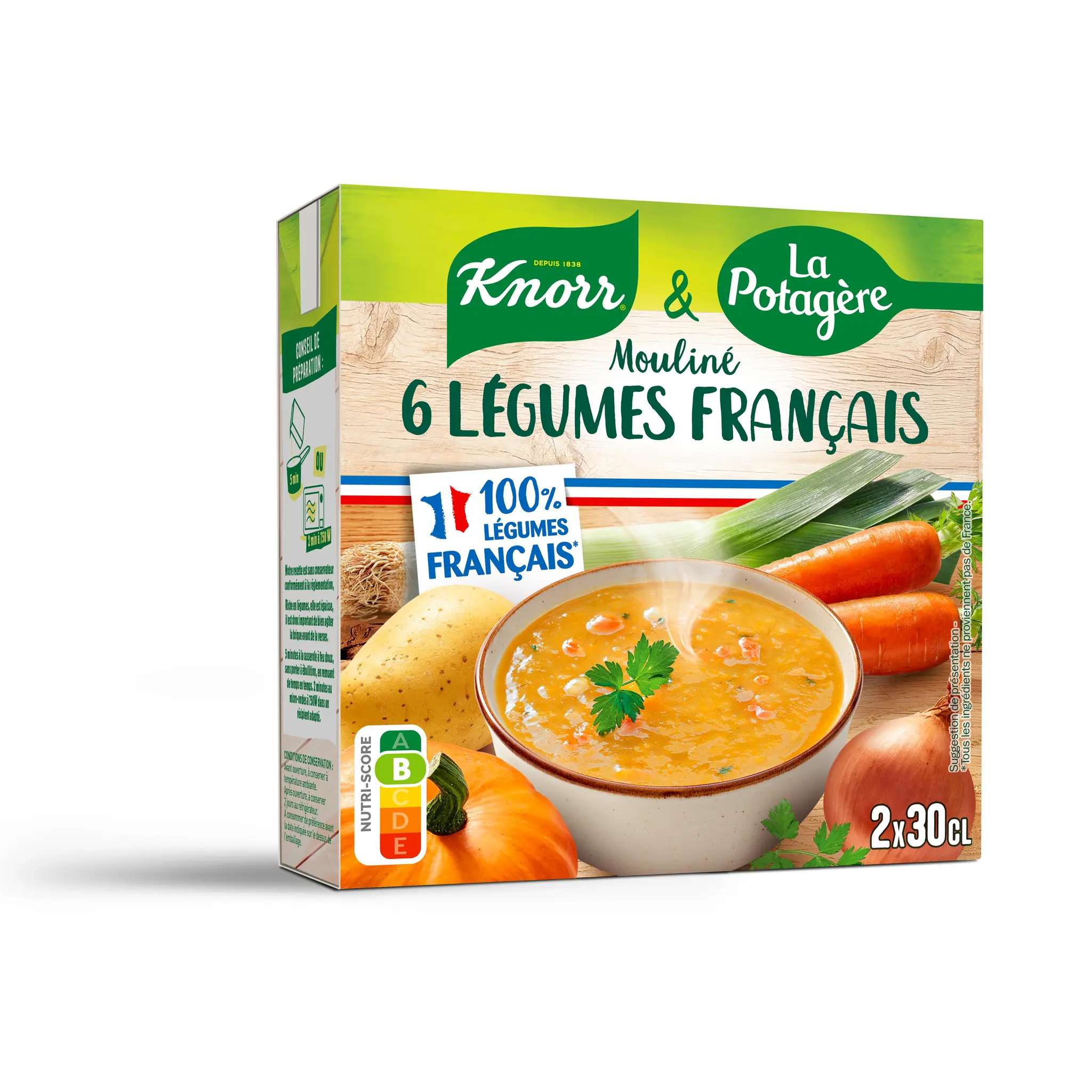 KNORR Soupe moulinée légumes français