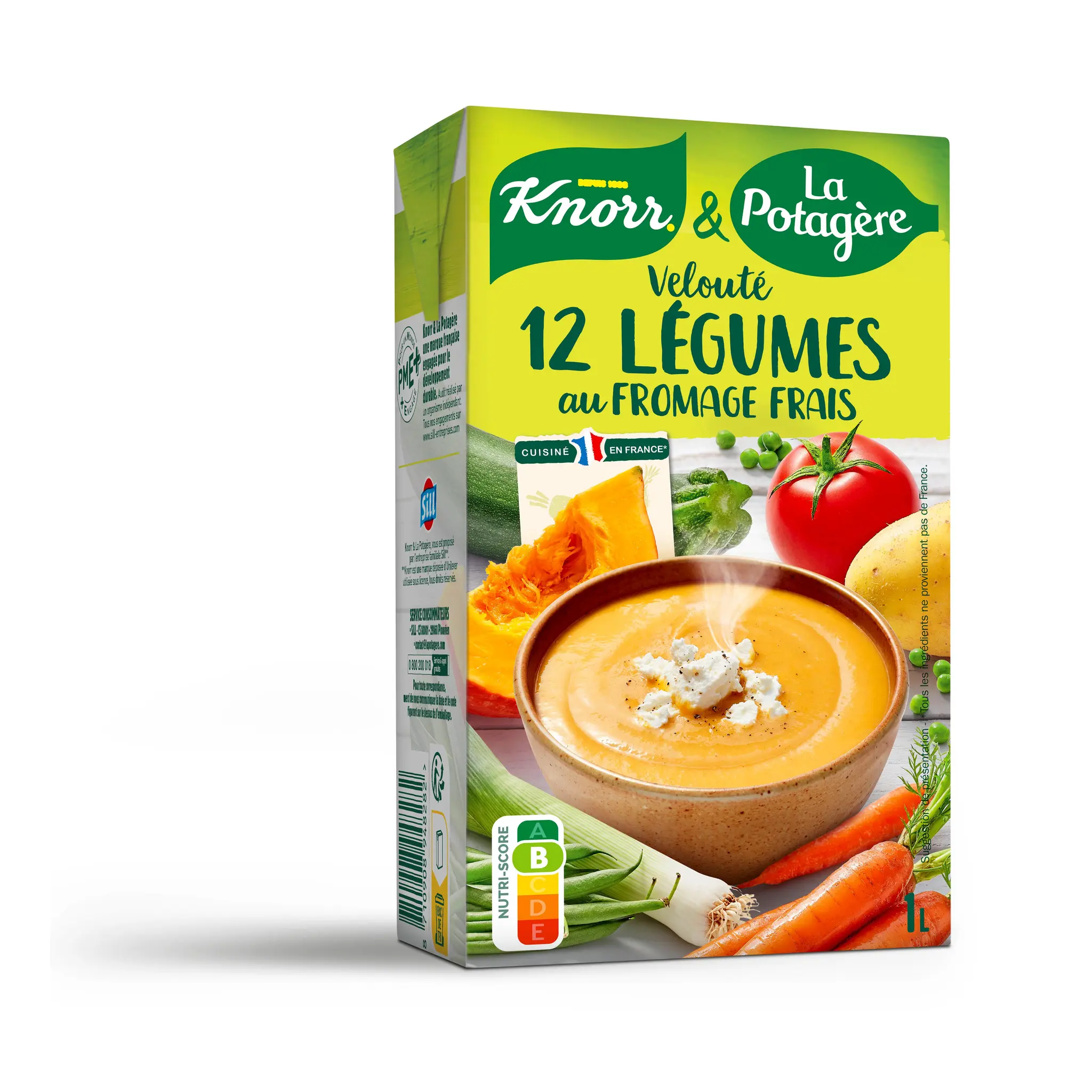 KNORR Soupe veloutée 12 légumes au fromage frais