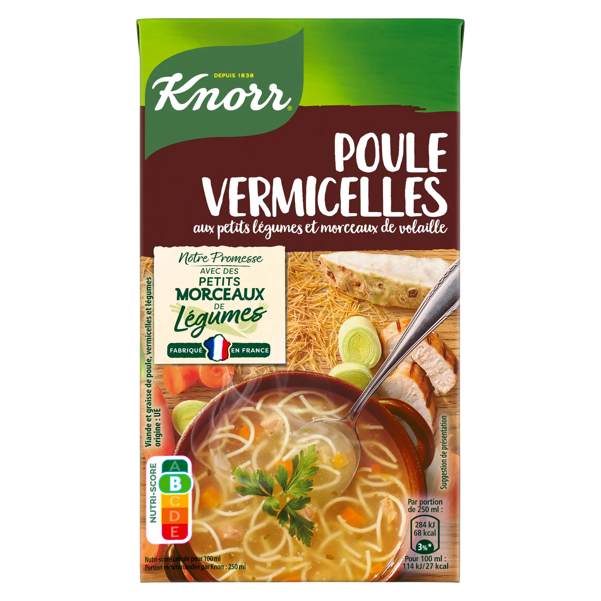 KNORR Soupe poule vermicelles aux petits légumes