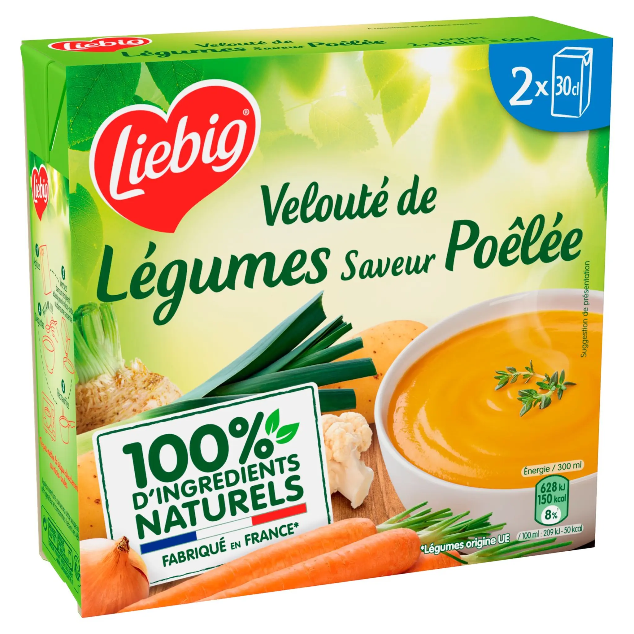 LIEBIG Pursoup velouté de légumes façon poêlée sans conservateur