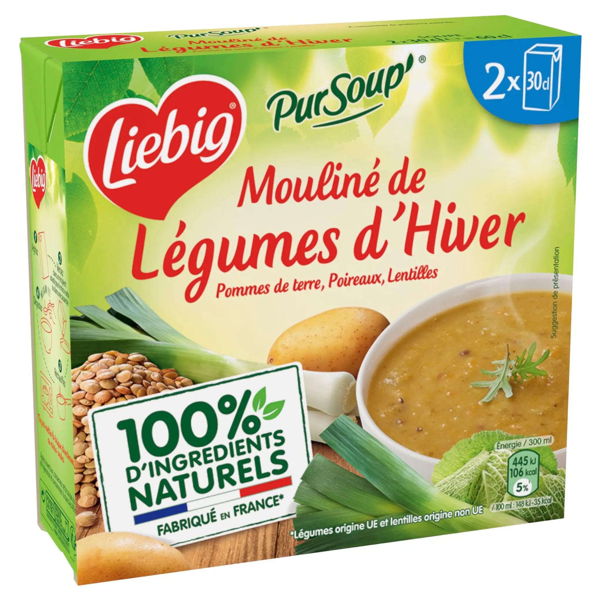 LIEBIG Pur soup' mouliné de légumes d'hiver