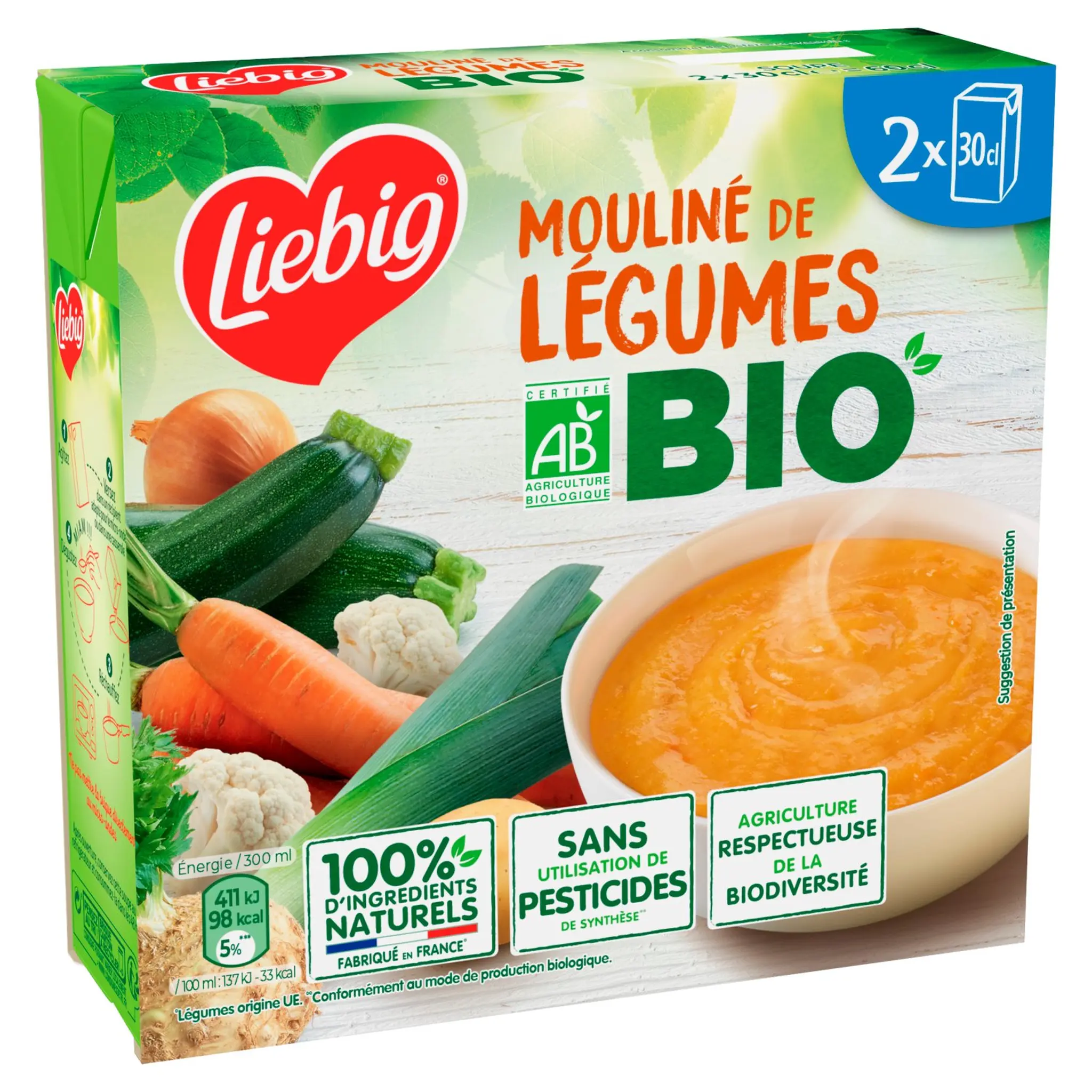 LIEBIG Soupe moulinée légumes bio