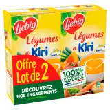 LIEBIG Doux Plaisir Soupe de légumes et Kiri fabriqué en France