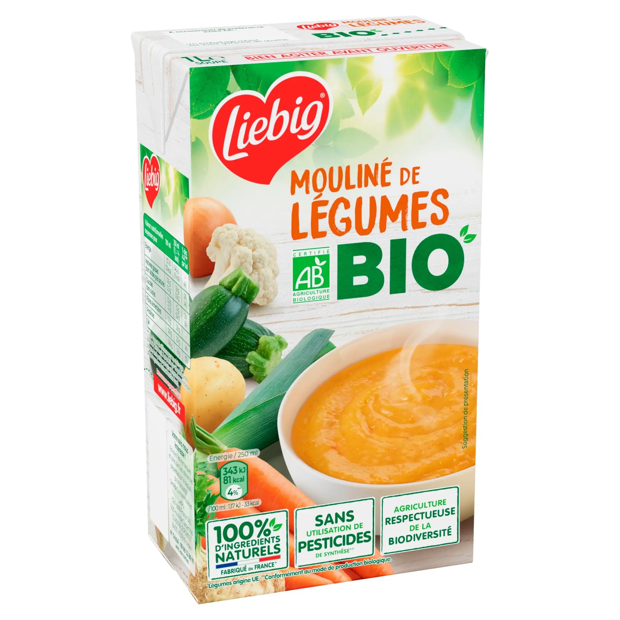 LIEBIG Soupe moulinée légumes bio