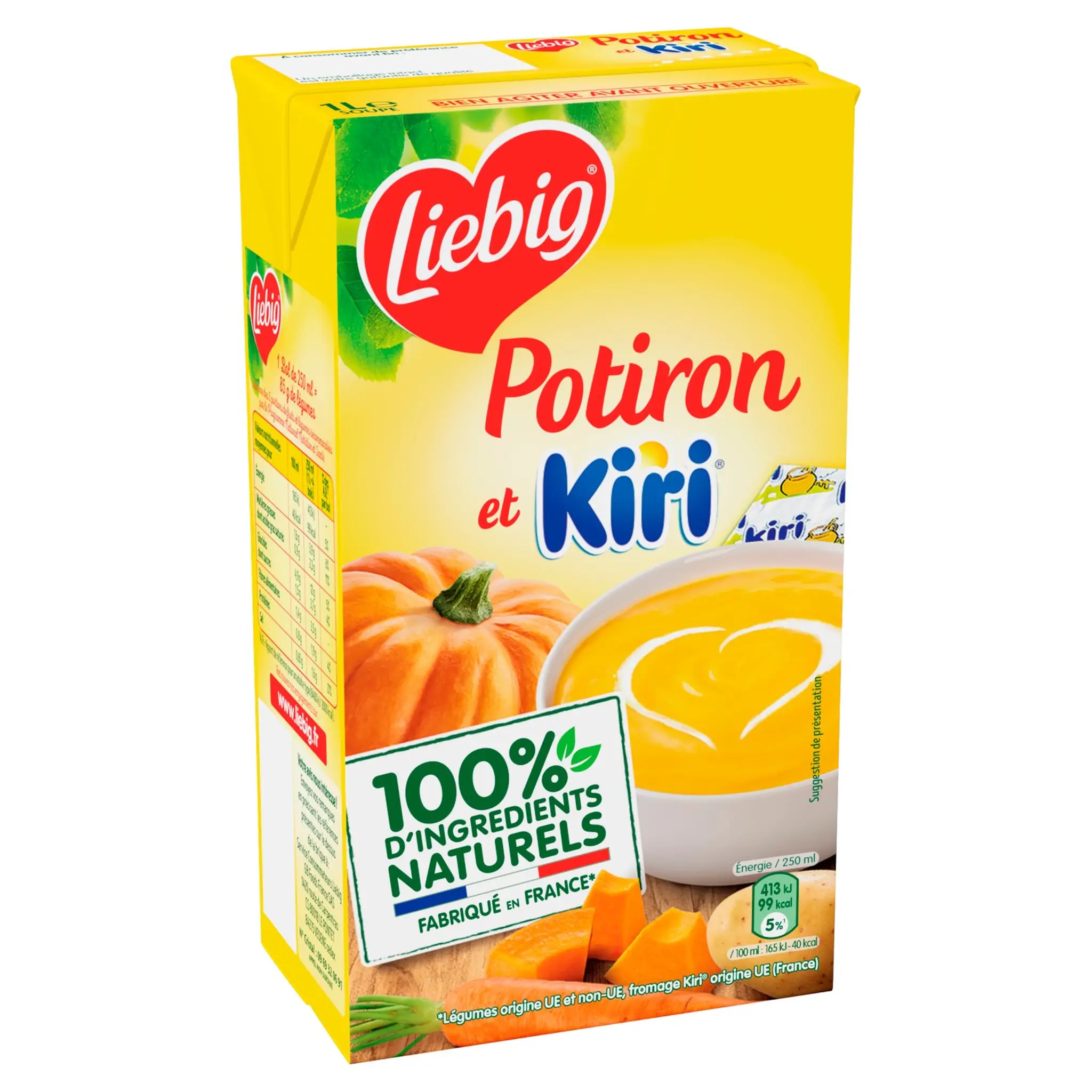 LIEBIG Soupe de potiron et Kiri