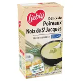 LIEBIG Soupe de légume aux poireaux et aux noix de Saint jacques