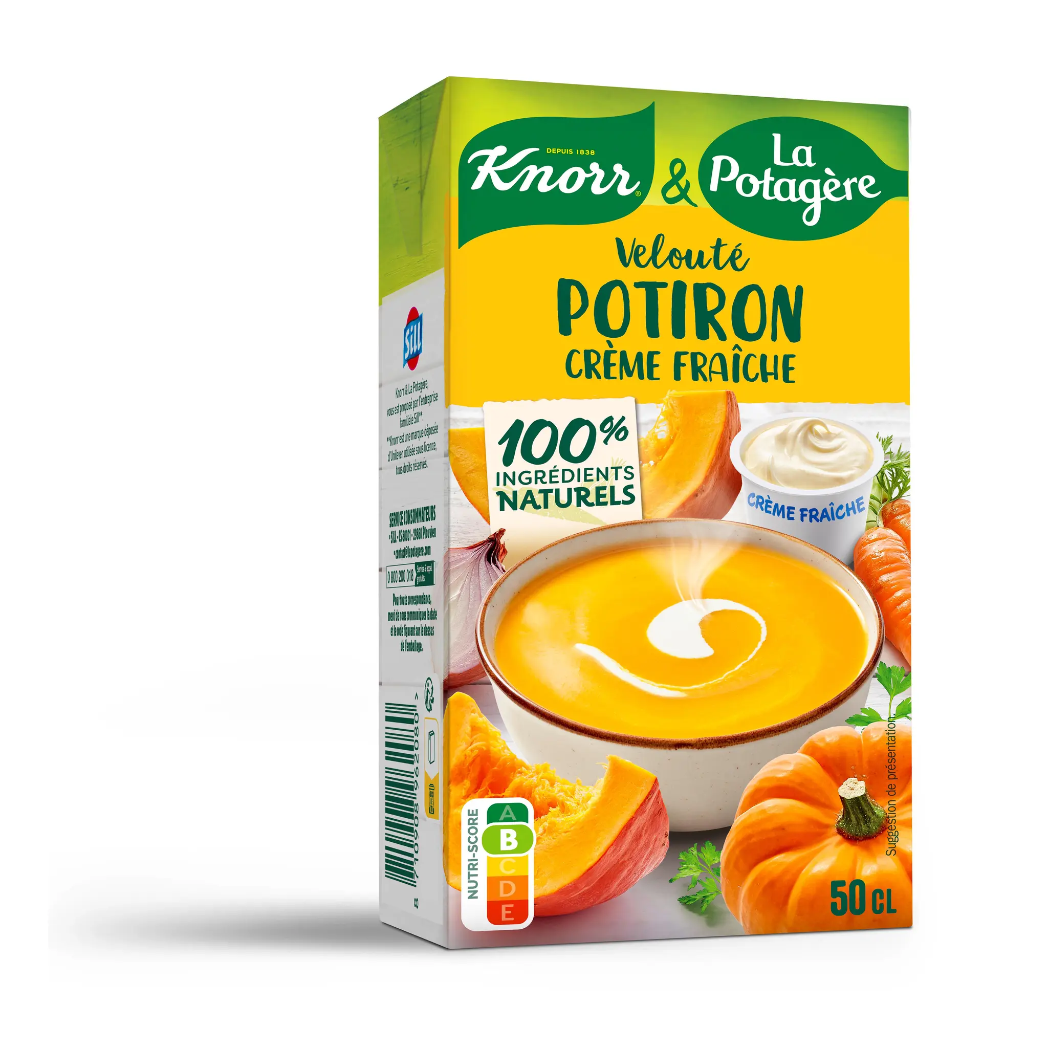 KNORR Soupe veloutée potiron à la crème fraîche